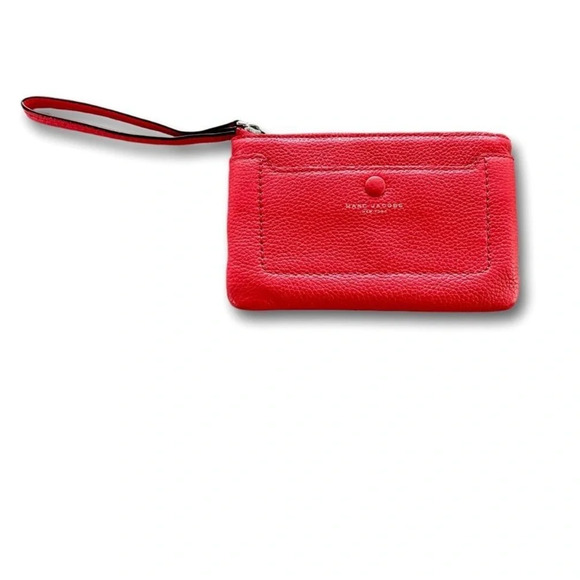 Marc Jacobs Leather Wristlet | One Size | Poppy Red | New with Tags - Picture 4 of 7